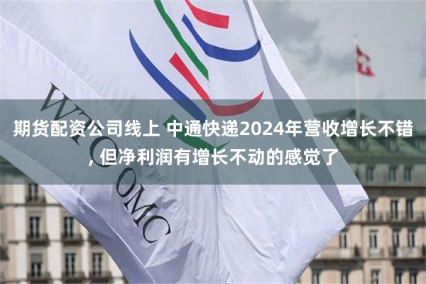 期货配资公司线上 中通快递2024年营收增长不错, 但净利润有增长不动的感觉了